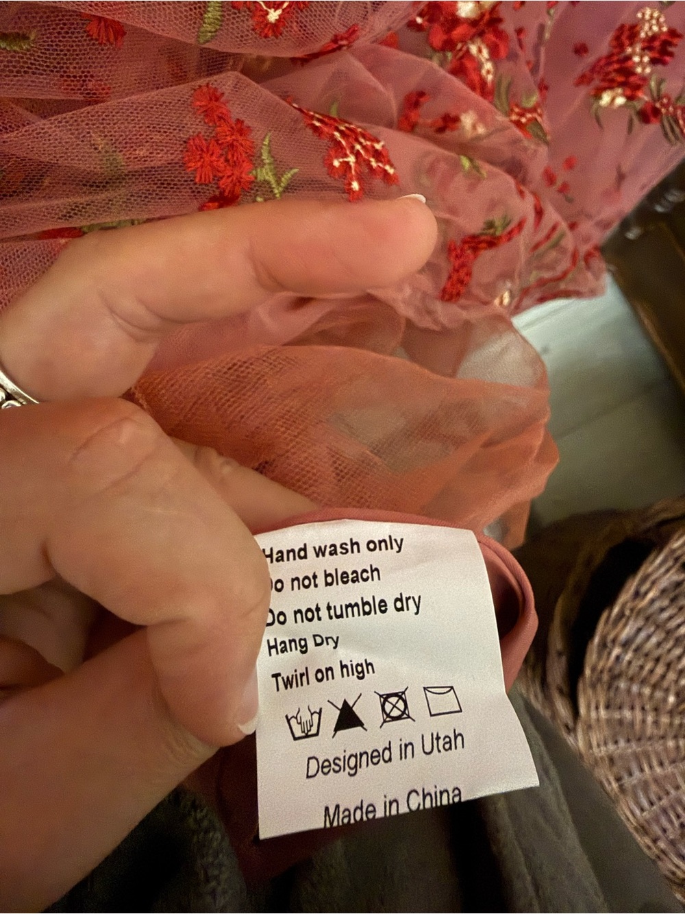 Jessakae Scarlet Floral Sequin Tulle Formal Dress - Picture 11 of 12